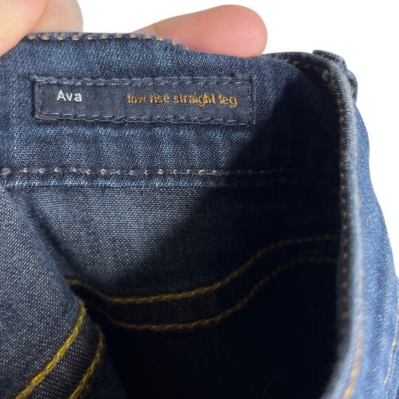Citizens of Humanity Ava Low Rise Straight Leg Jeans Womens Sz 30 Dark Wash - Picture 7 of 9